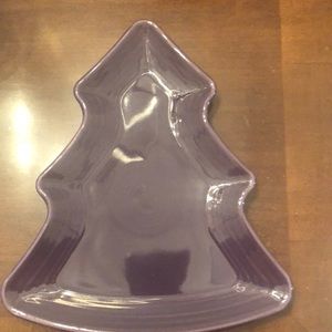 Purple Fiesta Christmas Tree platter